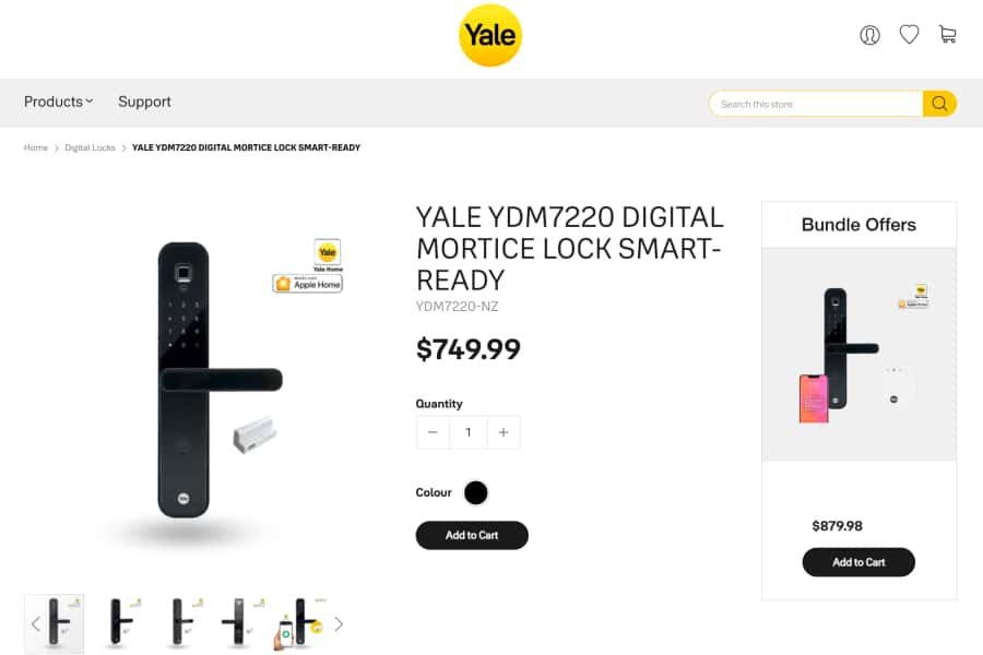 Yale smart mortise lock Image